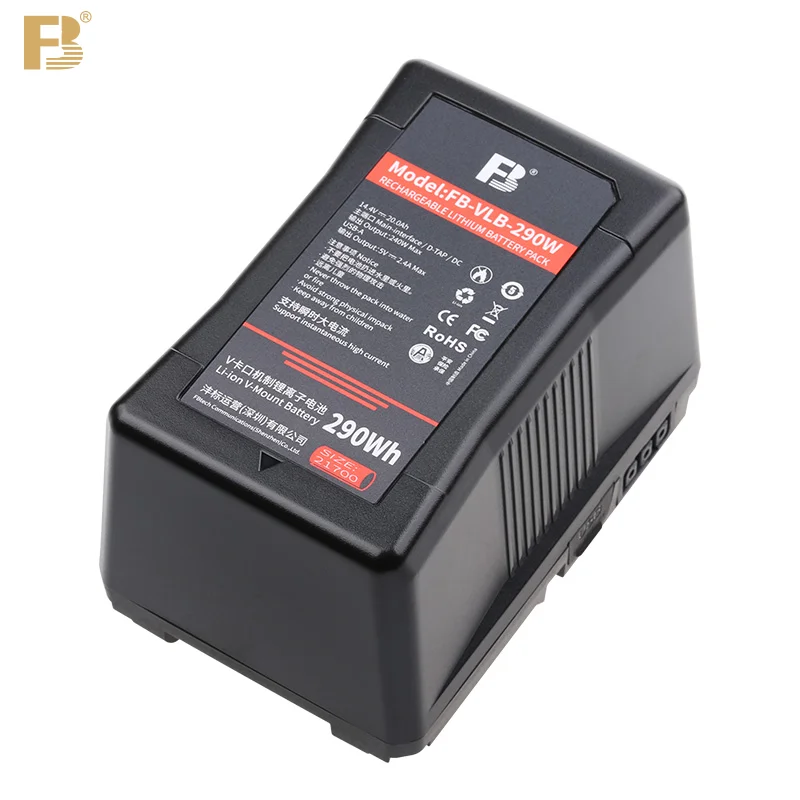 FB VLB 290W V Mount Battery 20000mAh for Camcorder Broadcast LED Video Light Fill Lights with PD Fast Charging Port Power Bank