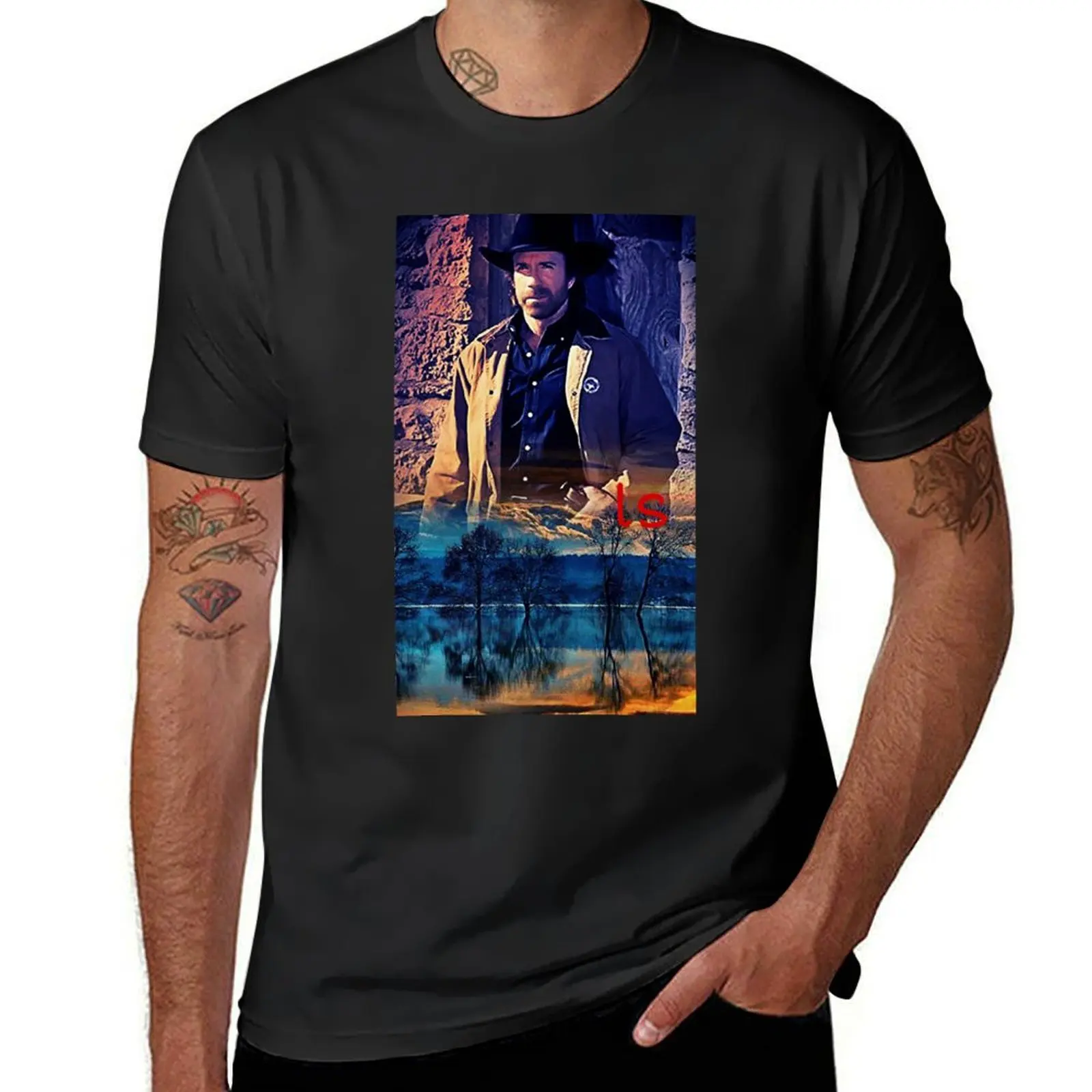 Chuck norris T-Shirt customs kawaii clothes slim fit t shirts for men