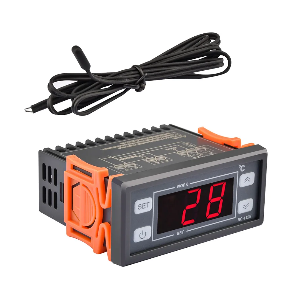 Digital Thermostat STC-200 AC 110-220V DC 12V 24V Temperature Controller Switch Temp Meter Thermoregulator with 2M NTC cable