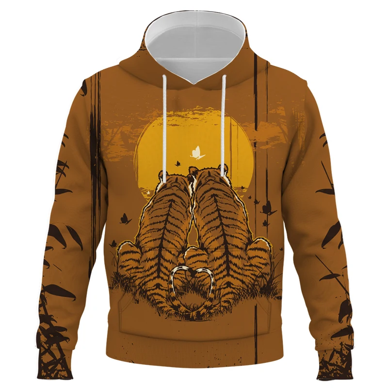 

Terrible Skull Oversized Animal Tiger Men's Hoodies Long Sleeve 3D Print Teens Cool 2022 Hot Sale Sweatshirts Unisex Pullover