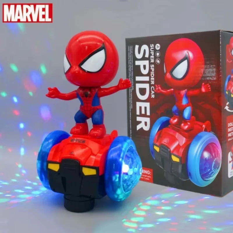 Marvel Spiderman Automatic Turn Vehicle Skateboard Acousto-Optic Car  Electric Music Toys Stunts Scooters Gifts Hot