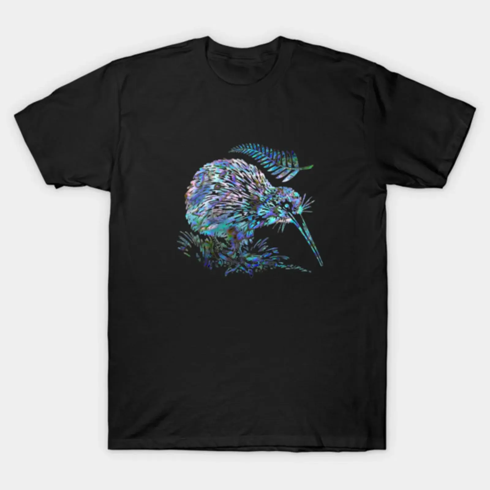 NEW ZEALAND KIWI AND FERN PAUA T Shirt vintage Washed Stylish Top For Everyday Wear Comfortable fashion Soft graphic Stretched