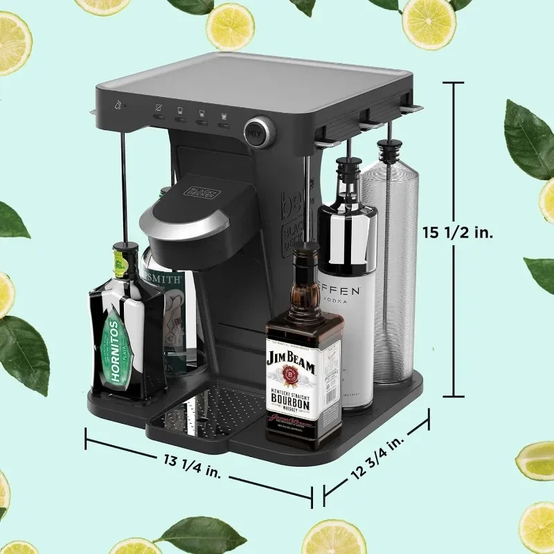 Bev-máquina para hacer cócteles y bebidas para cápsulas barthesian, BLACK + DECKER, BEHB101