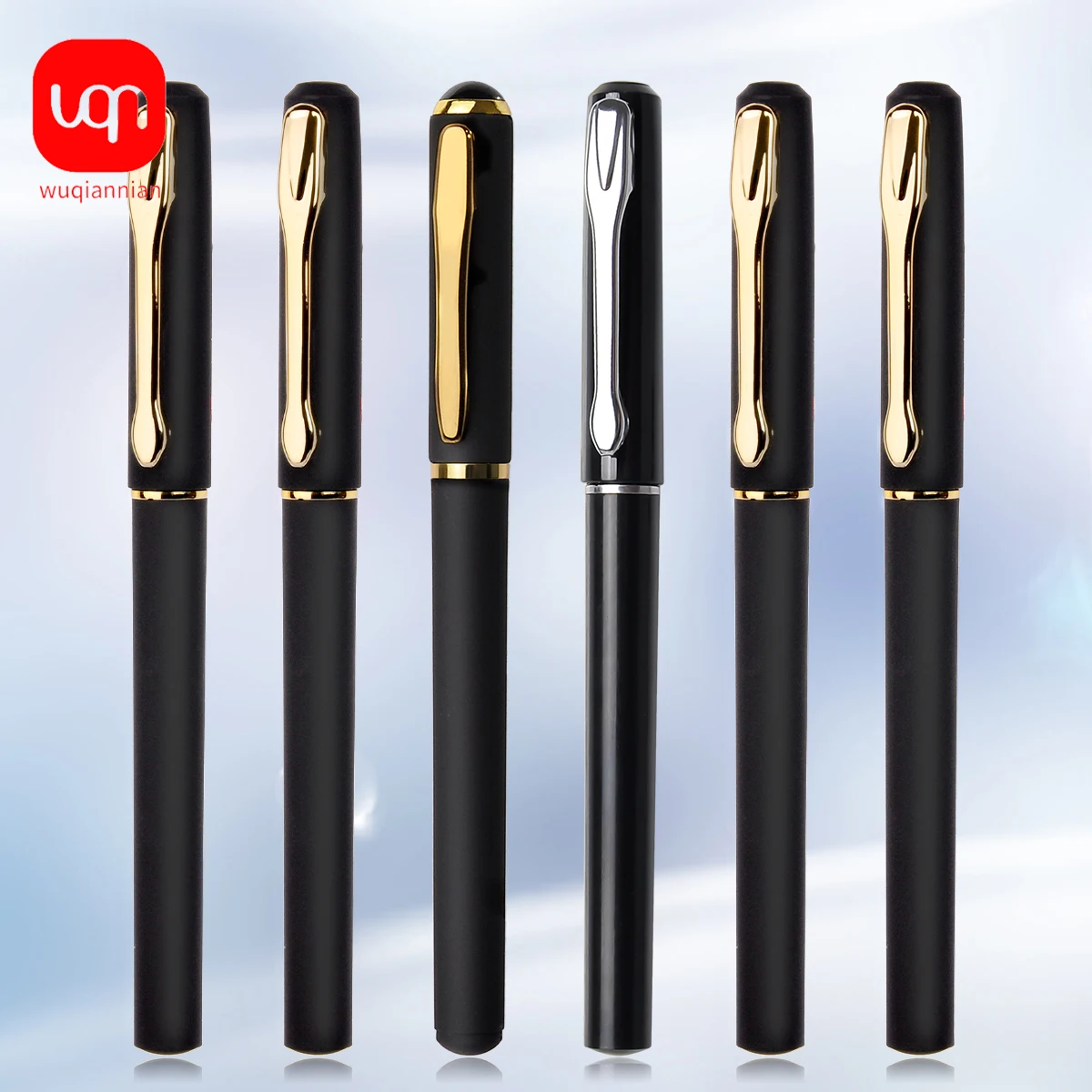 قلم جل ذو سعة كبيرة WQN 0.5/0.7 مل، قلم مكتب للكتابة السلسة 3/6/12 قطعة #1