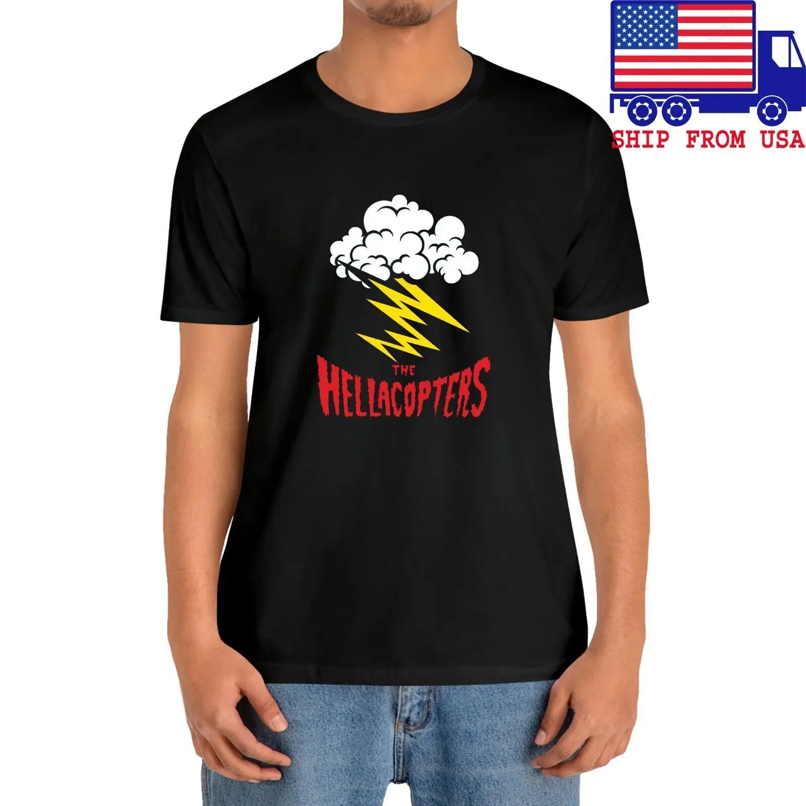 The Hellacopters Men's Black T-Shirt Size S-5XL