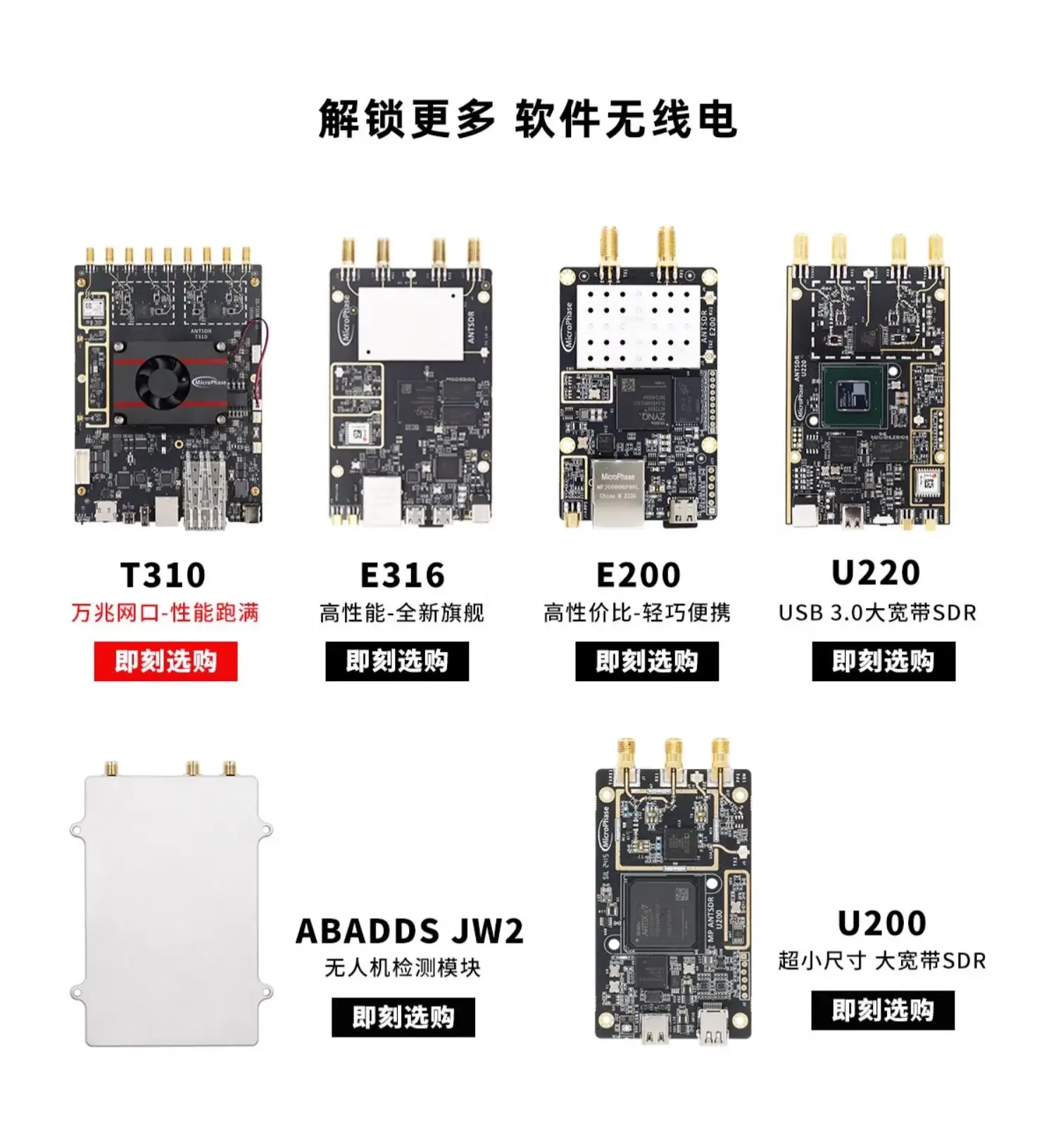 2025SDR Software Radio AD9361 ZYNQ7020 ADI Plutón Openwifi ANTSDR E310