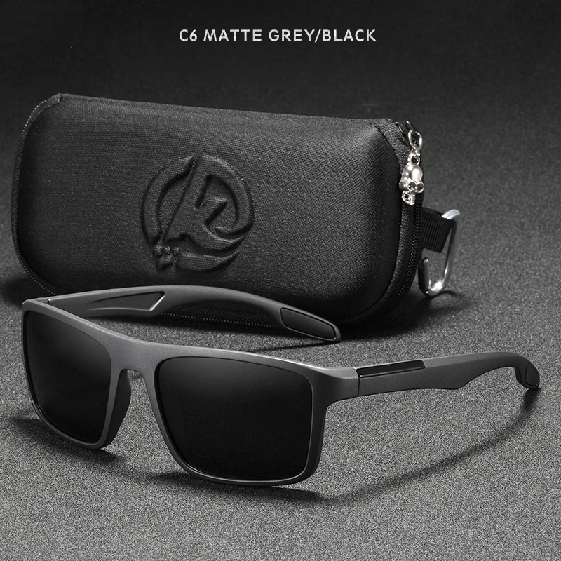 KDEAM Polarisierte, rechteckige Sonnenbrille für Herren, ultraleicht, ideal für den Einsatz im Freien, für lange Tage und verschiedene Lebensstile. – Detail 24