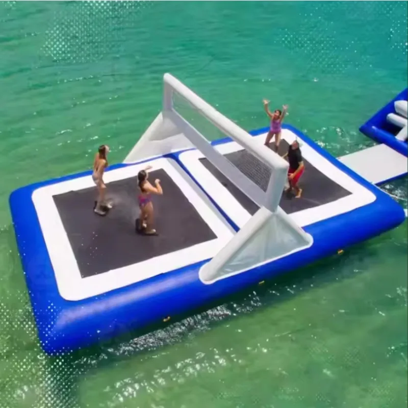 2026Custom-Size Inflatable Floating Volleyball Court Water Sport Game for Pools and Beacheswoniu