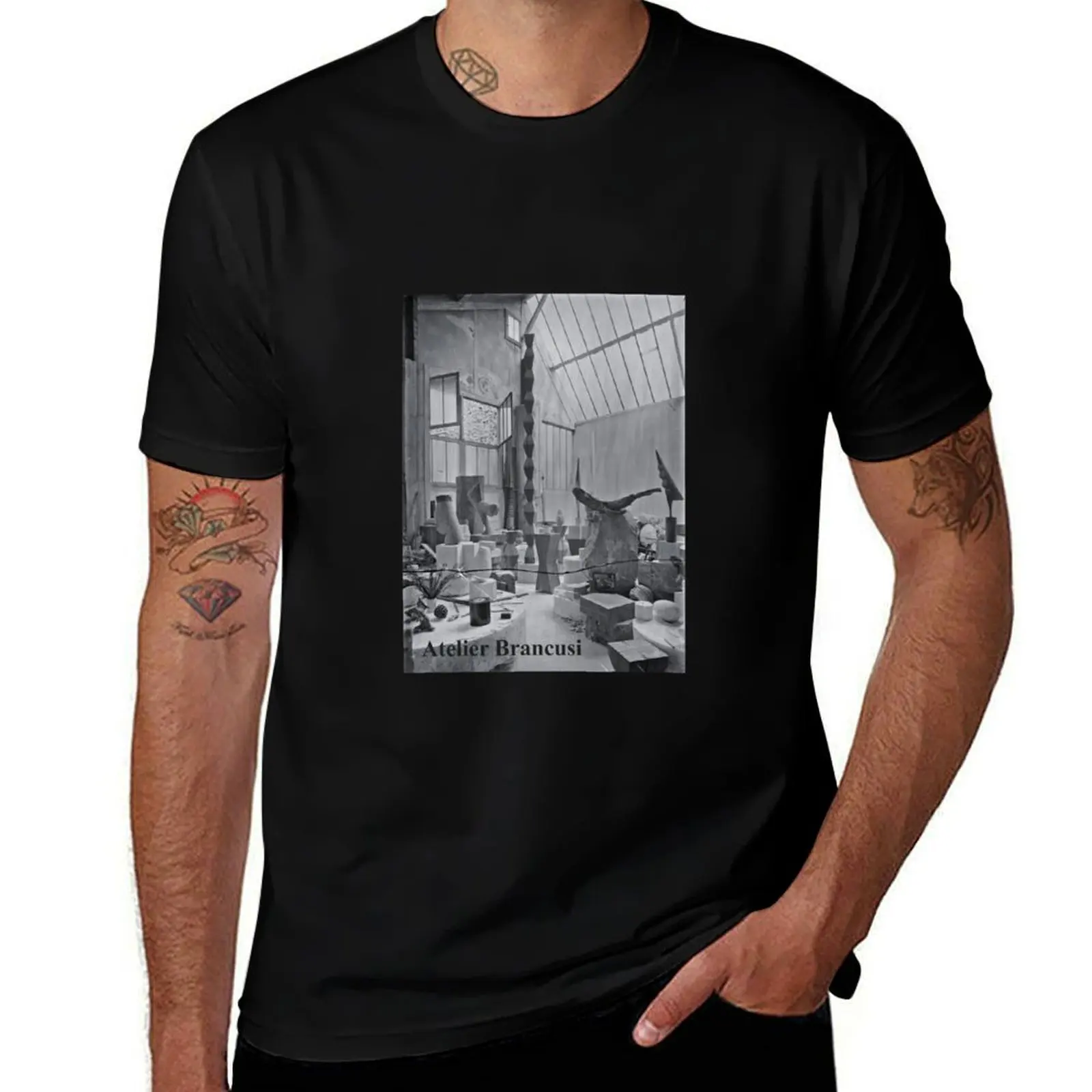 

t t t T-Shirt Brancusi shirt shirt man Atelier man graphic shirt cotton luxury man