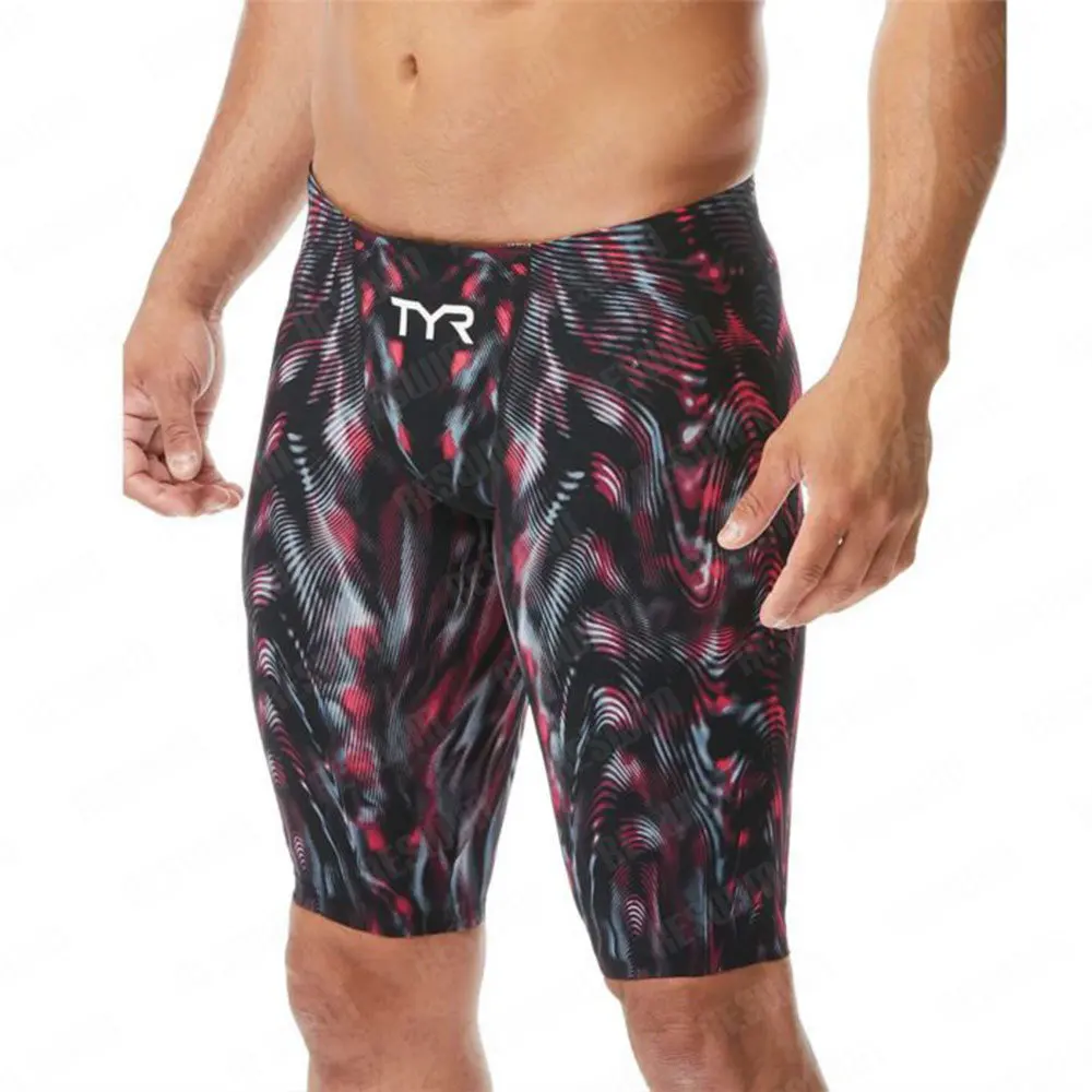 Summer Men's Swim Jammer Shorts Endurance Athletic Training Swimsuit Beach Jamm… - Image 5