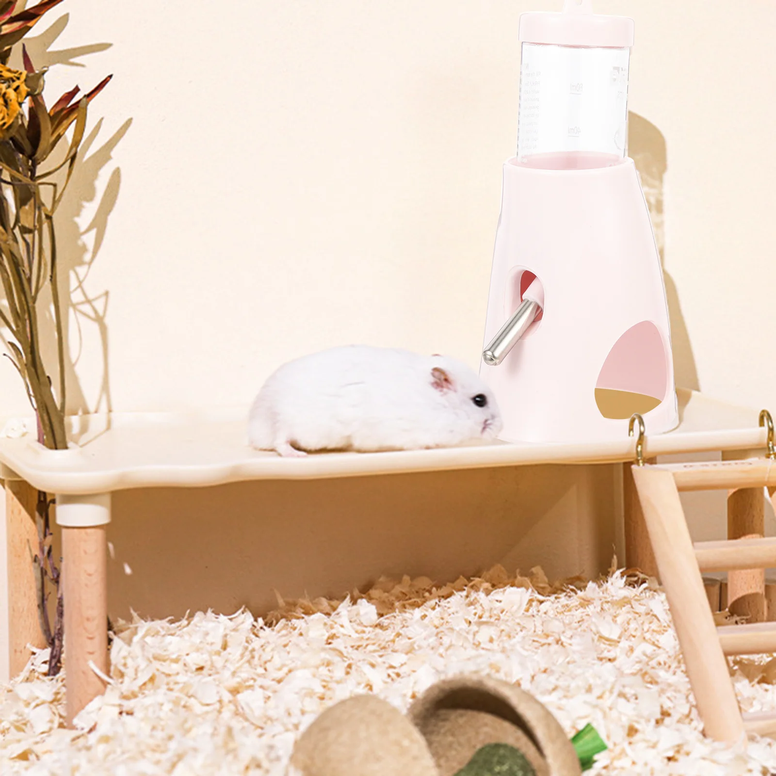 

Anti-Leak Pet Water Bottle Transparent For Hamster Chinchilla Vertical Standing Feeder Cage Drinking Supply