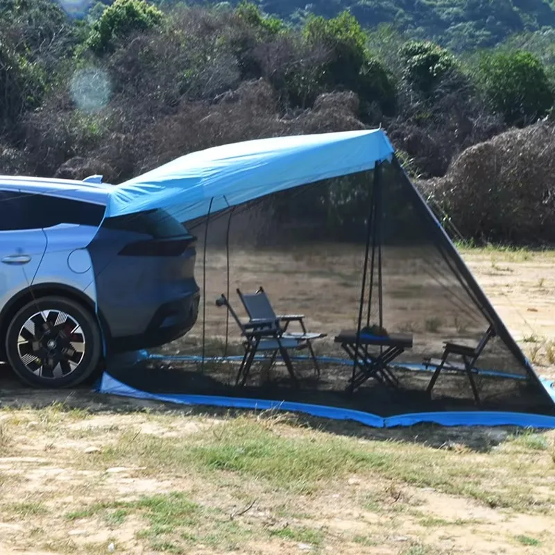 

YTYIN High Quality Single Car Rear Tent Outdoor Camping Beach SUV Trunk Mosquito Proof UV-resistant Waterproof Foldable Lightwei