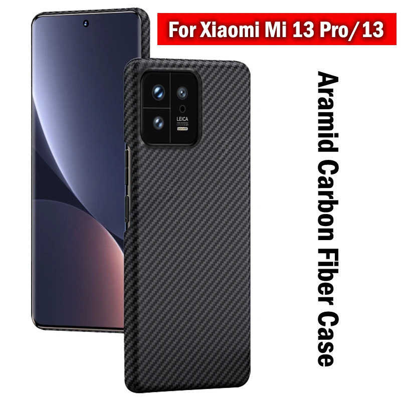 

Новый чехол из настоящего арамидного волокна для Xiaomi Mi 13 Pro 5G для Xiaomi Mi 13 Pro, Ультратонкий чехол с точным отверстием для Mi 13, карбоновый чехол