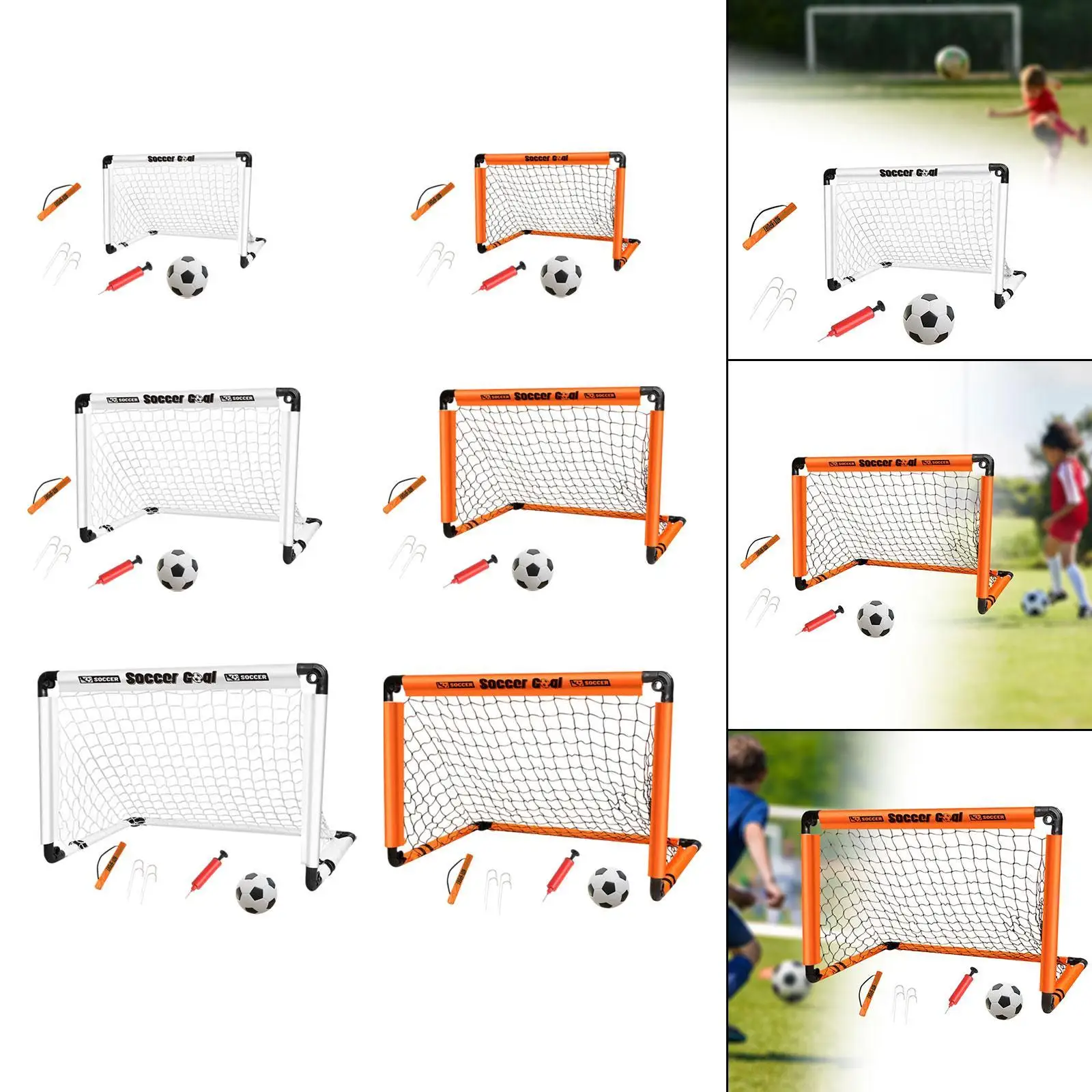 

Soccer Goal for Kids Kids Toy Portable Compact Training Equipment Folded