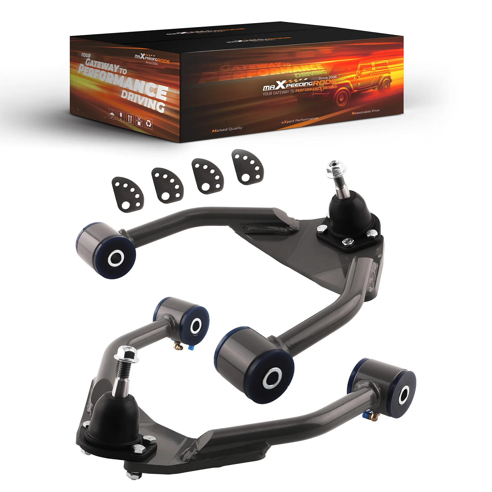 MaXpeedingrods Factory Front Drop Alignment Control Arms Drop Kit for Chevy Silverado 1500 2WD 4WD 1999-2006 for GMC Sierra