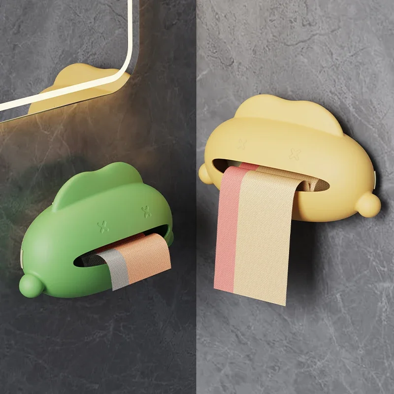 Wall-Mounted Pet Poop Bag Dispenser Cute Design Easy Access Essential Pet Waste Cleaning Accessory Pet Supplies