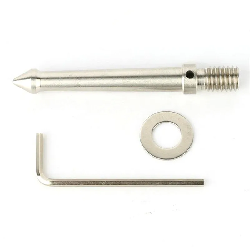 Tripod Foot 3/8 1/4 Inch Screw M8 Stainless Steel Replacement Part Monopod Spikes Mount Nail 80/120mm Long With Wrench Gasket