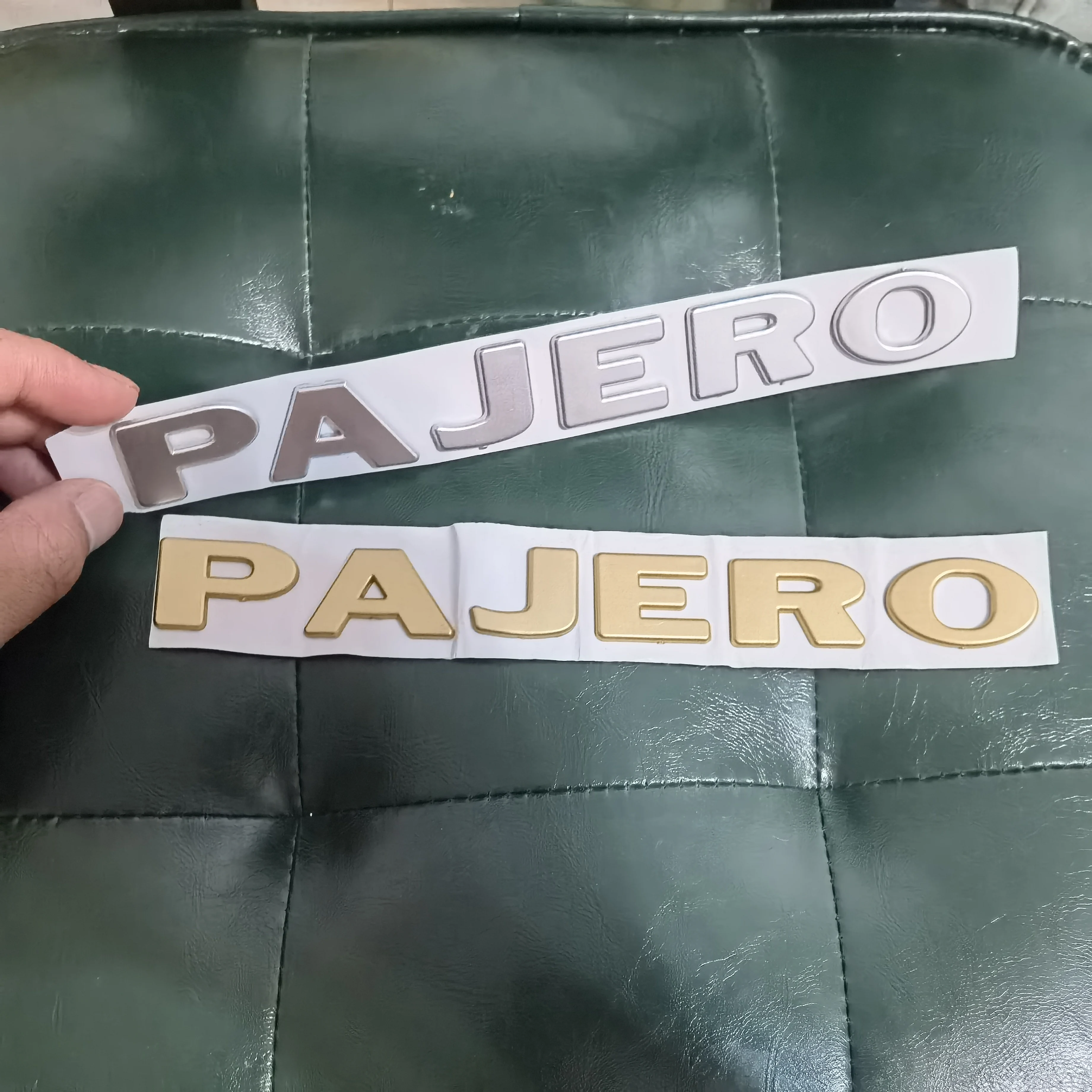2Color PAJERO Insignia Aufkleber Auto-Reserverad-Aufkleber für Mitsubishi PAJERO V93 V95 V97 V73 V34 Kofferraum Mitsubishi Aufkleber – Detail 2