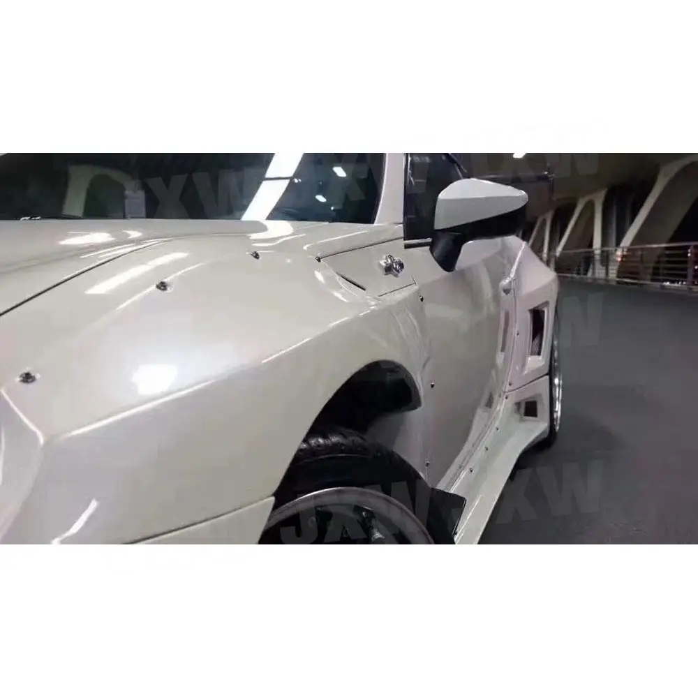 JXWANCF FRP Black Front Lip Spoiler Side Skirts Rear Diffuser Rear Spoiler Bumper Canards For Toyota GT86 Subaru BRZ Wide - view 6