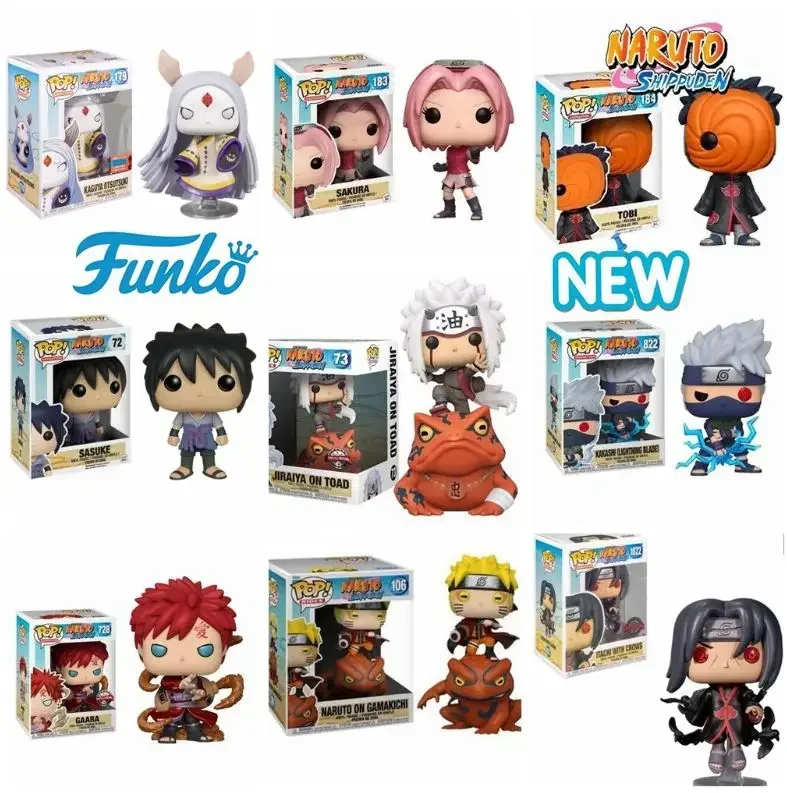 FUNKO POP NARUTO 41 Styles ITACHI WITH CROWS 1022# NARUTO ON GAMAKICHI 106# JIRAIYA 1025# SASUKE 72# Action Toy Vinyl Figures