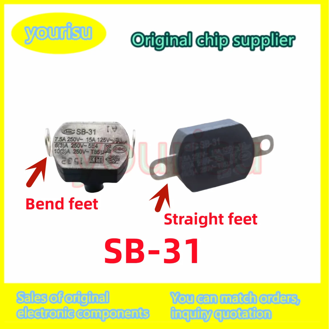 10Pcs SB-31 SB31 2-pin high current 16A250V small self-locking button switch with lock button JJ-16 power switch silver point