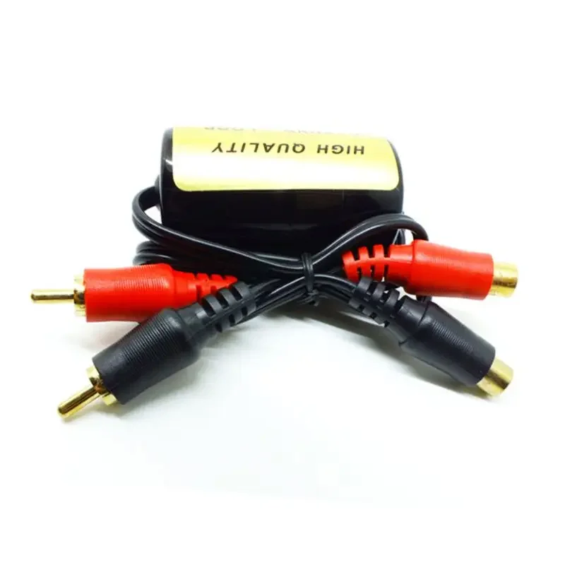 Universal Noise Sound 4-Channel RCA Noise Filter Suppressor Ground Loop Isolator for Car Stereo