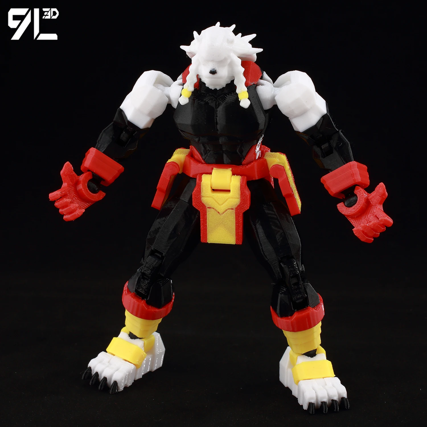 虎徹13尺 9L3D Lucky13 Berserk Beast Action Figure Dummy13 with Morningstar