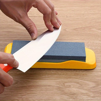 Advanced Double-sided Diamond Sharpening Stone - High Hardness, Non Slip Base, Safe and Easy Sharpening