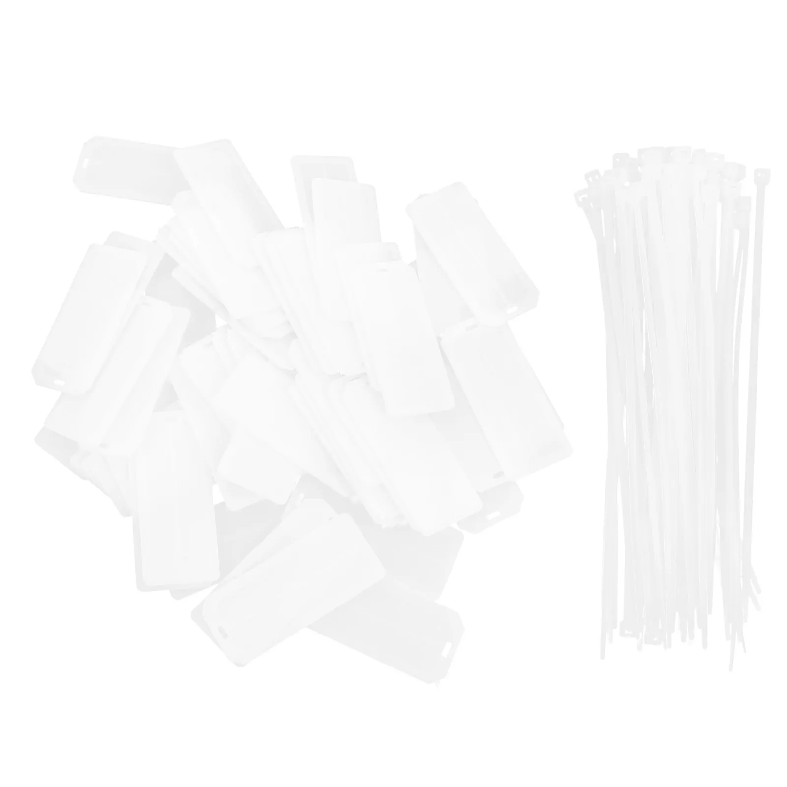 50Pcs Cable Tags Cord Identification Labels Premium ABS Reusable Writable Cable Organizer for Network Audio Video Power Wire