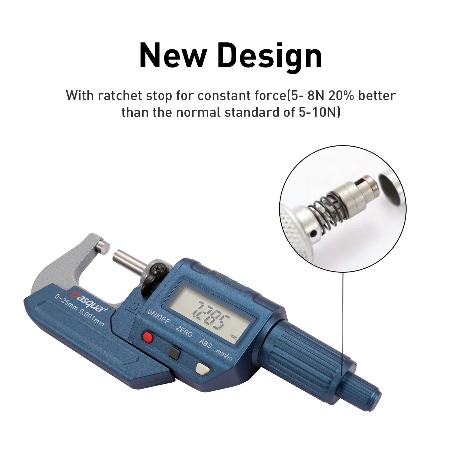 DASQUA High Quality 0-25mm 25-50mm 50-75mm 75-100mm Digital Outside Micrometer External Micrometer 300mm Micrometer Exterior Fac