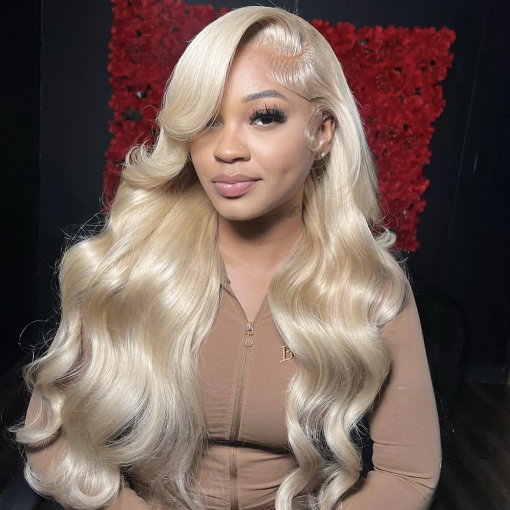 

Парик из натуральных волос 613 Honey Blonde Body Wave, 13x6 HD Lace Frontal, с предварительно выщипанной линией роста волос, отбеленными узлами, плотность 200%, длина 46 дюймов