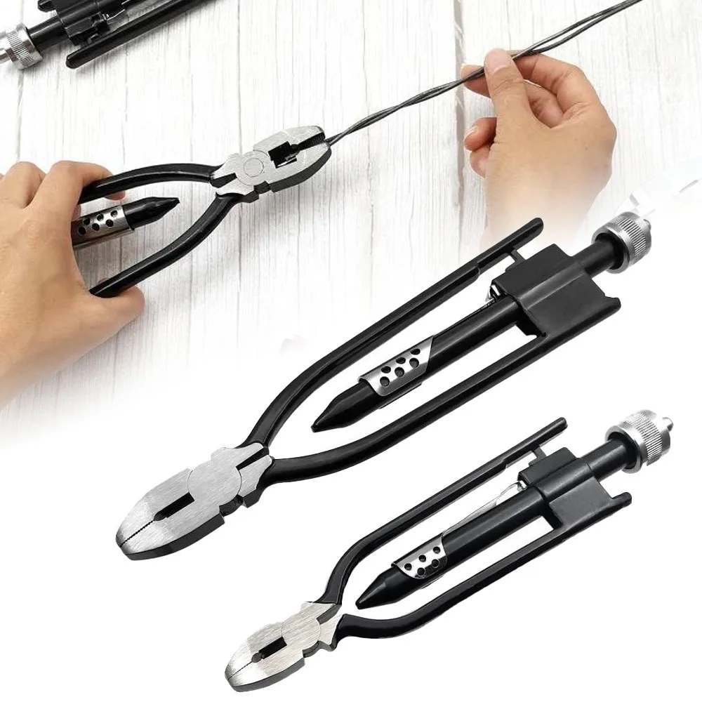 

Quick Twist Tool Lock Wiring Spring Return Jaws Twister for Stranded Wire Electrical Disconnect