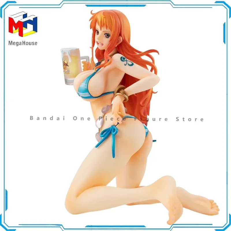 

In Stock Original Bandai One Piece P.O.P Mega House Nami Action Figure Animation Toy Gift Model Collector Anime Hobby Genuine