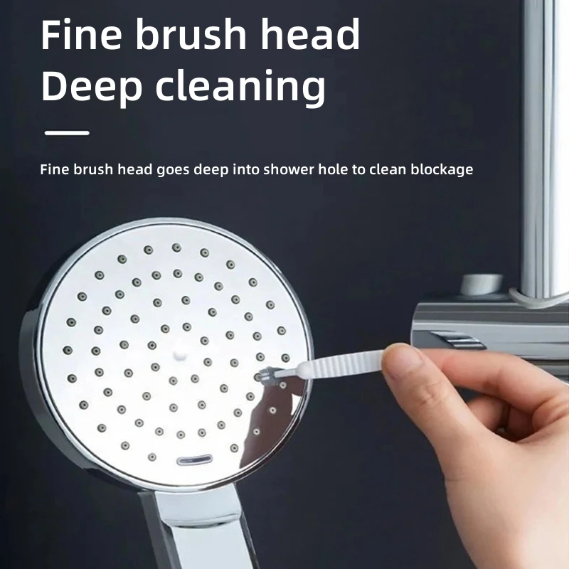 2024 Bathroom Micro Nylon Brush Shower Head Anti Clogginng Brush Mobile Phone Hole Gap Cleaning Tool Bathroom Acceg Cleanissorie