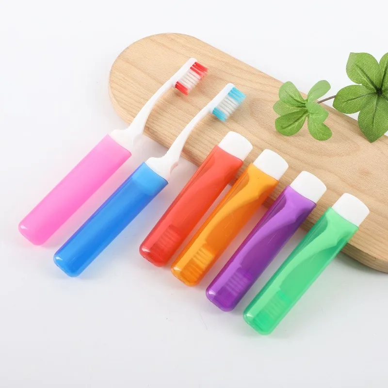 

10pcs Hygiene Oral Portable Disposable Foldable Travel Camping Toothbrush Hiking Tooth Brush Tooth Cleaning Tools