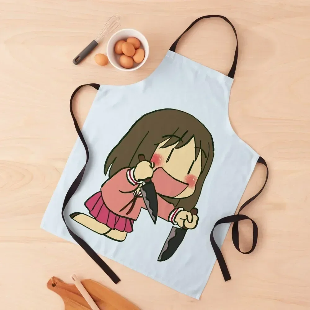 

I draw double knife osaka / funny azumanga daioh Apron useful gadgets for home Costume Waiter Dress Kids Apron