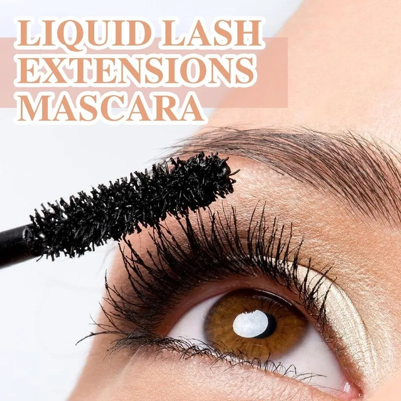 Mascara allongeant imperméable, Extension de cils, longue tenue, imperméable, sans agglomération, maquillage noir durable, beauté