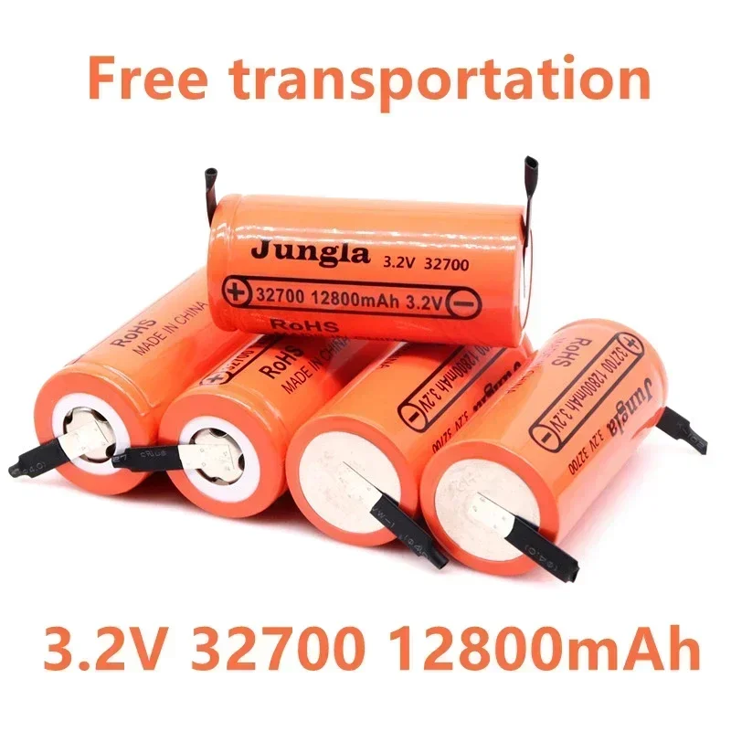 2021high capacity 3.2V 32700 12800mAh LiFePO4 Battery 12.8Ah 50A Continuous Discharge Maximum High power battery+Nickel sheets