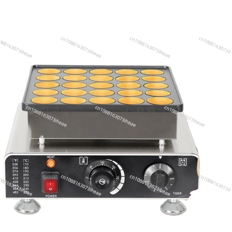Hot Selling 25 Holes Mini Poffertjes Pancake Machine Electric Snack Food Equipment Waffle Maker
