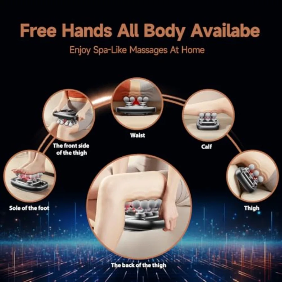 12-Head Massage Gun 3 Modes 30 Levels Of Intensity Electric Deep Tissue Massager Relieves Muscle Pain All Over The Body 4k Smar