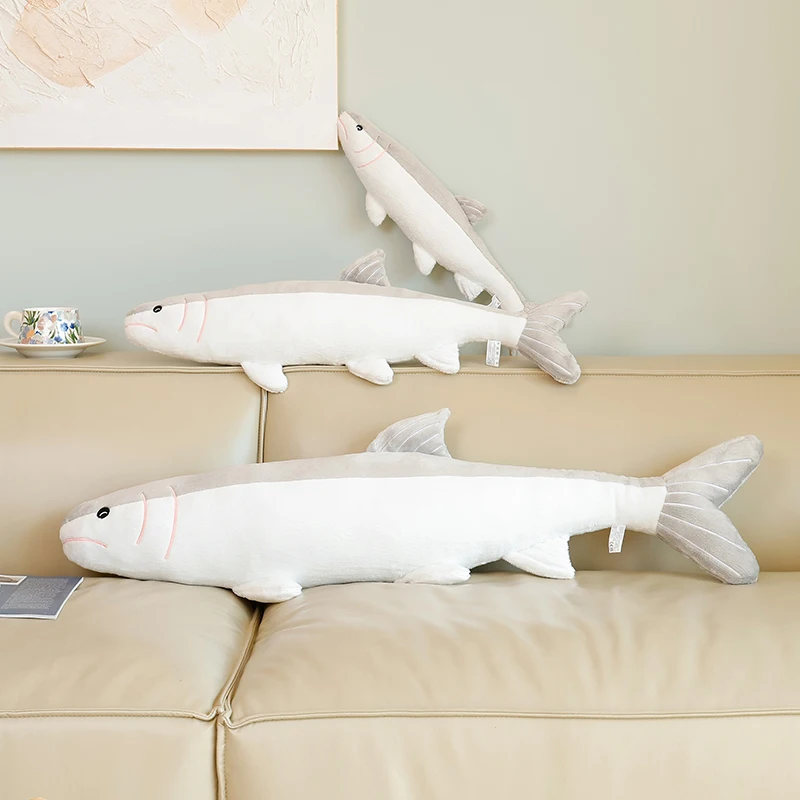 50/70/100Cm Gezouten Vis Knuffel Gezouten Vis Stok Sierkussen Thuis Sofa Decor Slaap metgezel Pop Kid Verjaardagscadeau