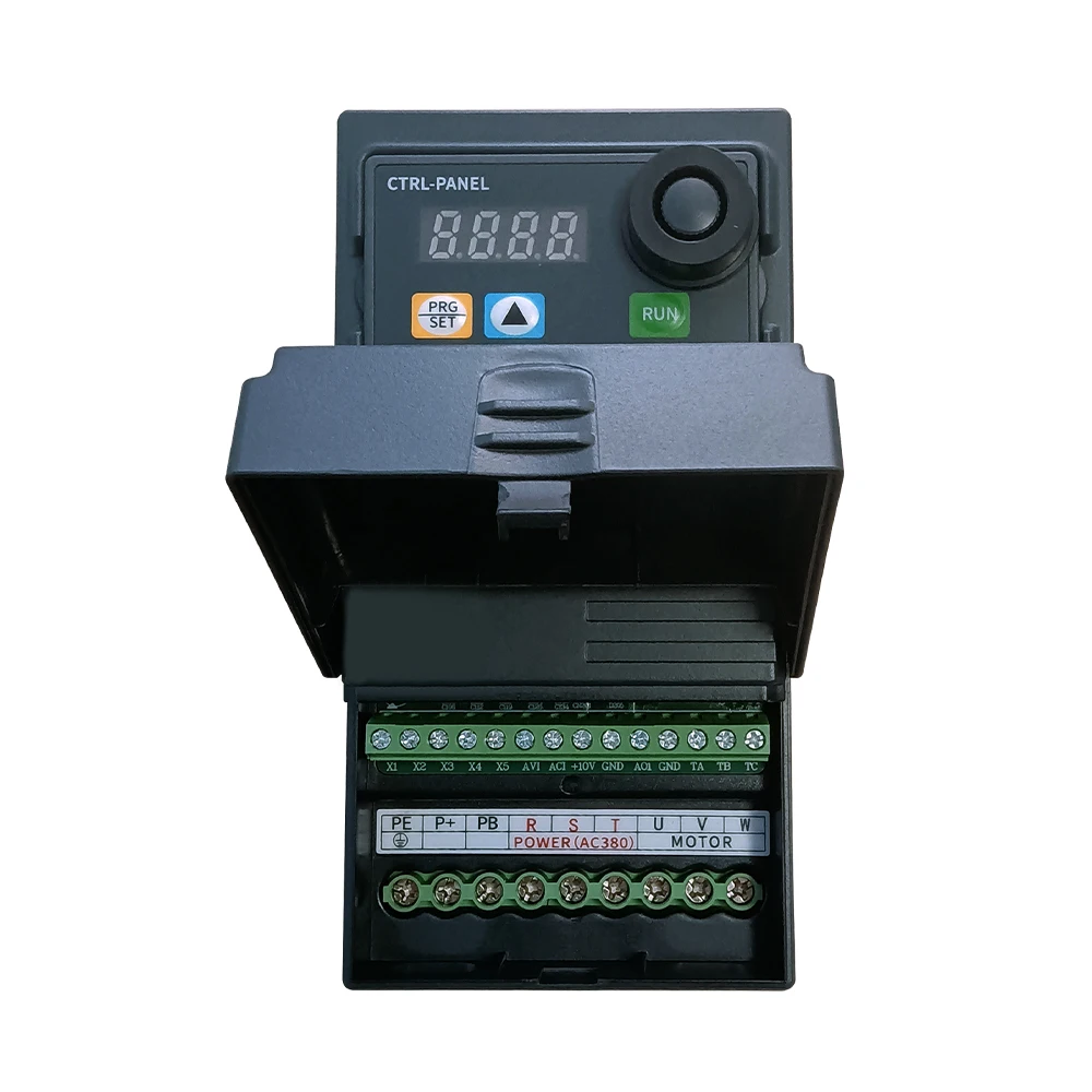 Convertisseur de fréquence HLTNC VFD, entrée monophasé à sortie, 3 phases 0,4 kw-5,5 kw, variateur de fréquence