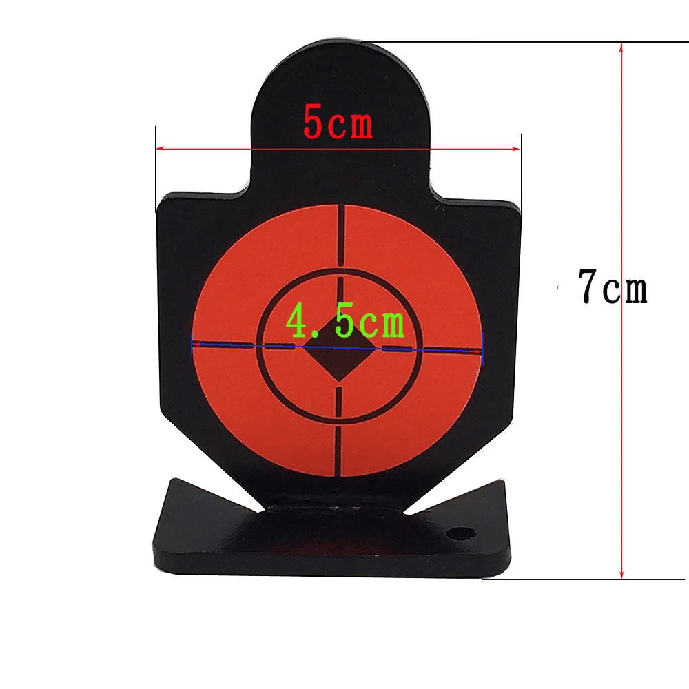 Metalowy humanoidalny kształt sylwetka Target pomarańczowa naklejka ozdobna pomoc szkoleniowa do strzelania treningowego z wiatrówki Airsoft