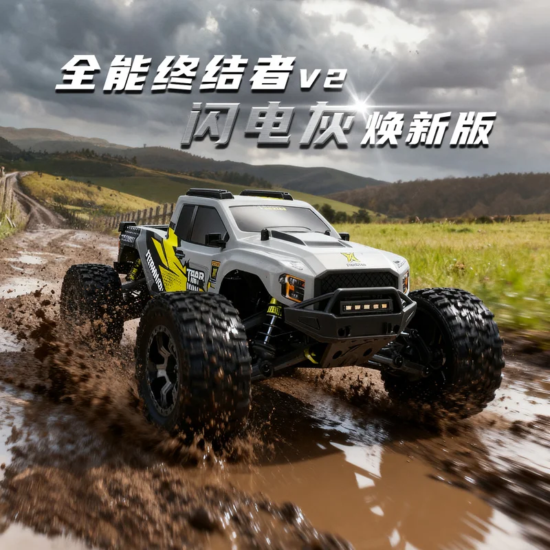 

LLL 1:10 Scale Terminator RC Car Electric Brushless Remote Control Off-Road Vehicle Four-Wheel Drive Model V2 Version