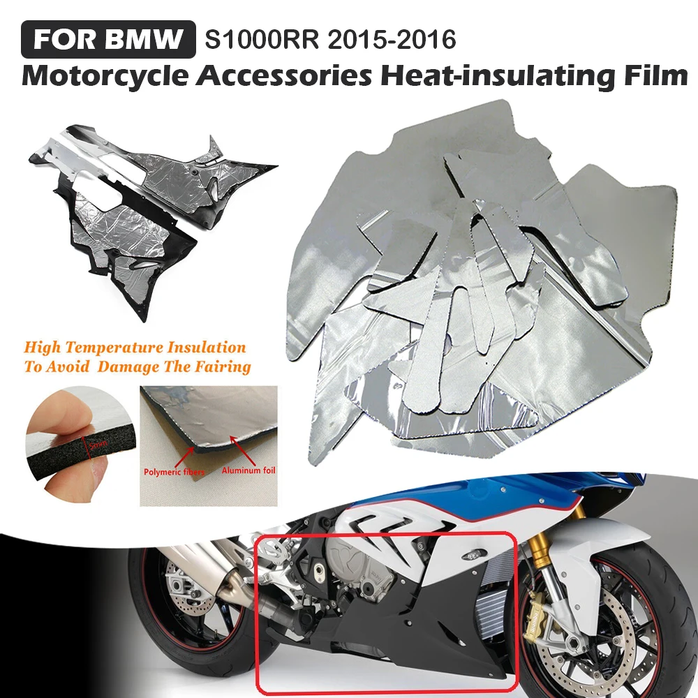 

Heat Shield Fairing Melting Protection Pre-Cut Insulation Sponge Fit For BMW S1000RR Fire-blade S1000RR 2015-2018