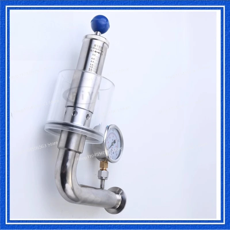 304 ステンレス鋼のビール発酵タンクの排気バルブ、圧力計、圧力リリーフバルブ