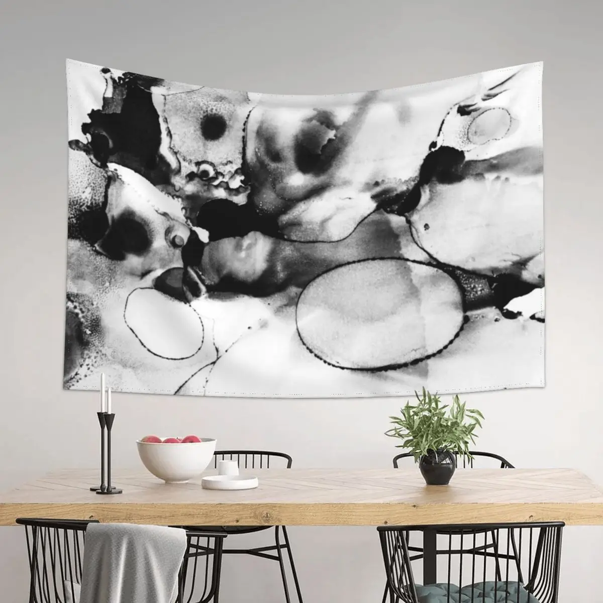 

Black And White Abstract Tapestry Christmas Decoration Room Decorating Aesthetic Wallpaper Bedroom Bedrooms Decor Tapestry