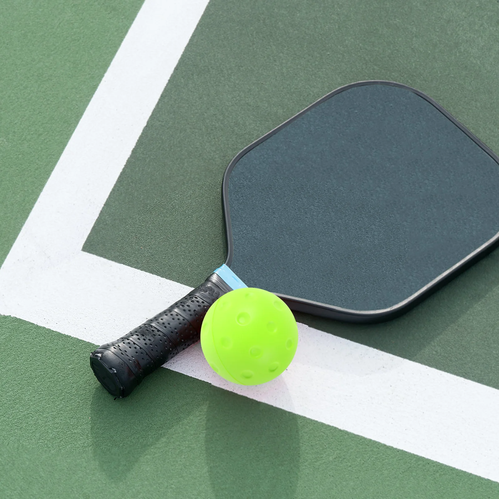 

1Set Noiseless Pickleball Balls 74Mm Soft PU Foam Indoor Outdoor Training Smooth Grip Precision Control Non Disruptive Practice