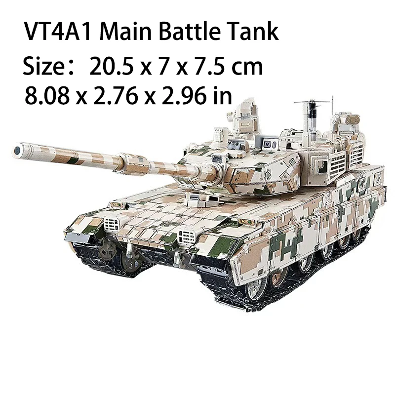 Modelo militar 3D de metal, rompecabezas de barco de guerra, modelo de tanque, modelo de rompecabezas cortado con láser para adultos, juguetes educativos, decoración de escritorio