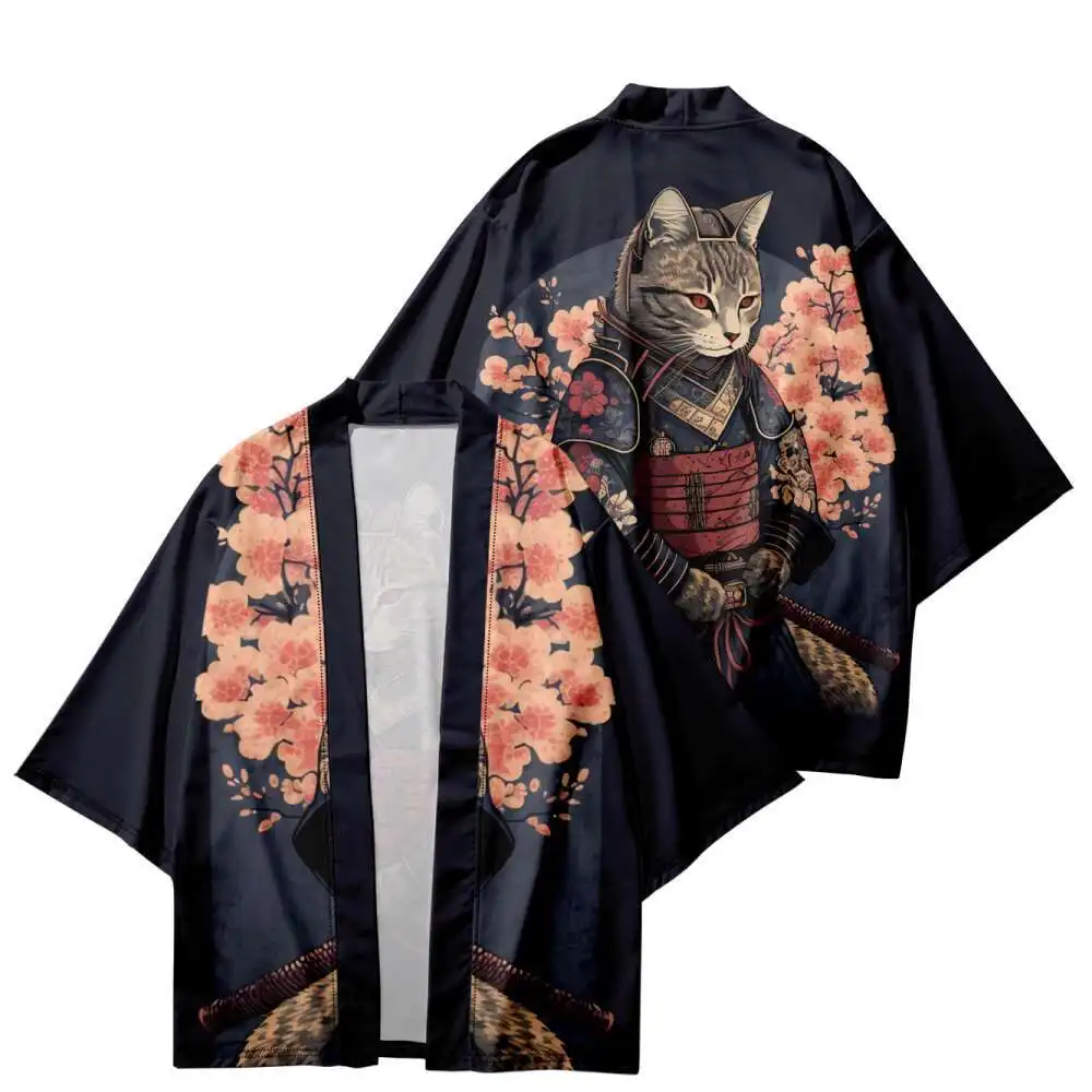 Chinese Style Cat Warrior Anime Hanfu Cardigan Feather Woven Cosplay Taoist Robe Summer Sun Protection Clothing Cosplay Costumes